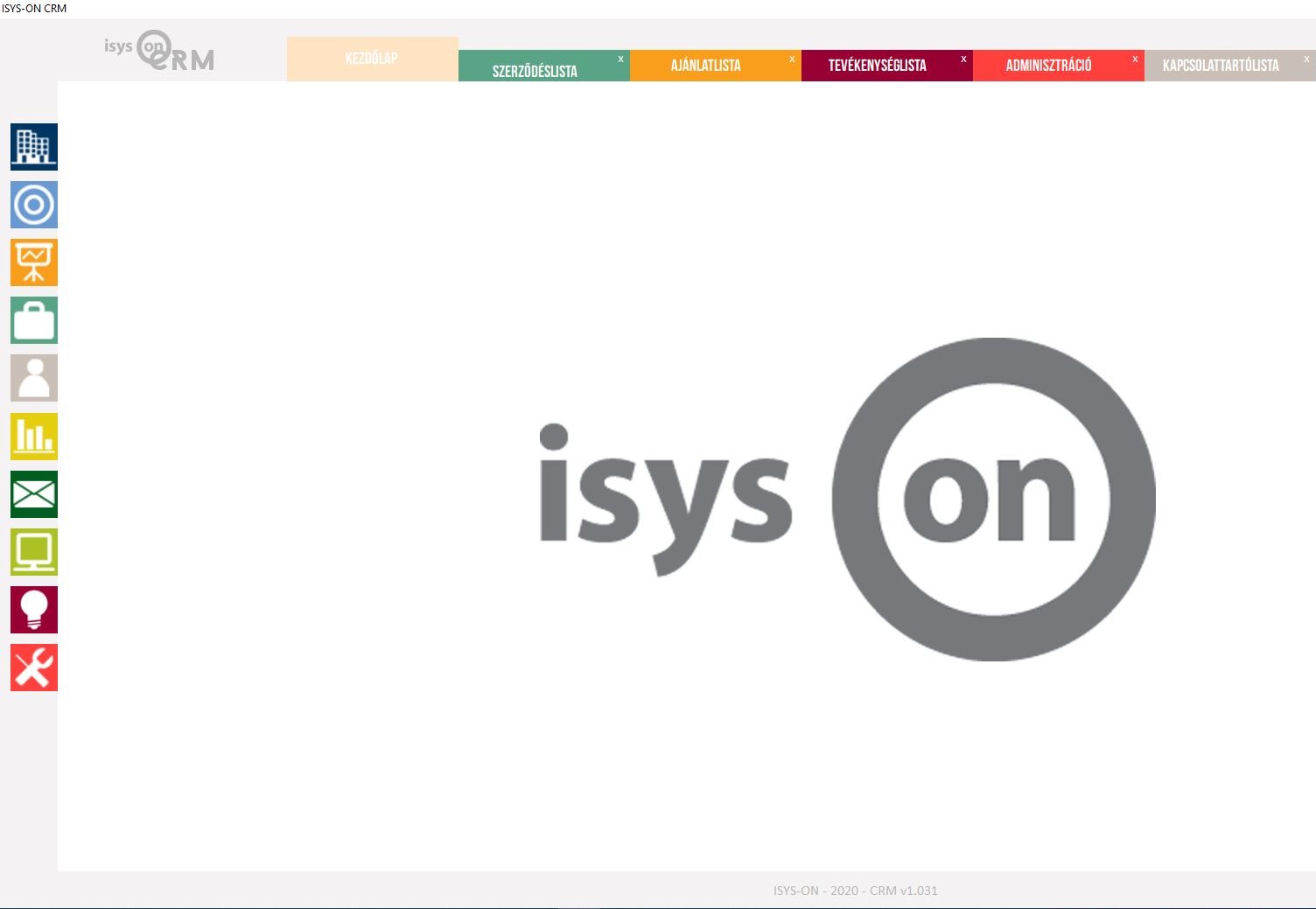 ISYS-ON CRM rendszer